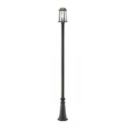 2 Light Outdoor Post Mounted Fixture-Clear Beveled