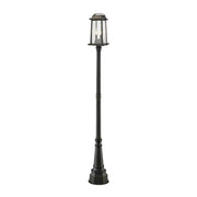 2 Light Outdoor Post Mounted Fixture-Clear Beveled
