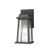 1 Light Outdoor Wall Light-Clear Beveled