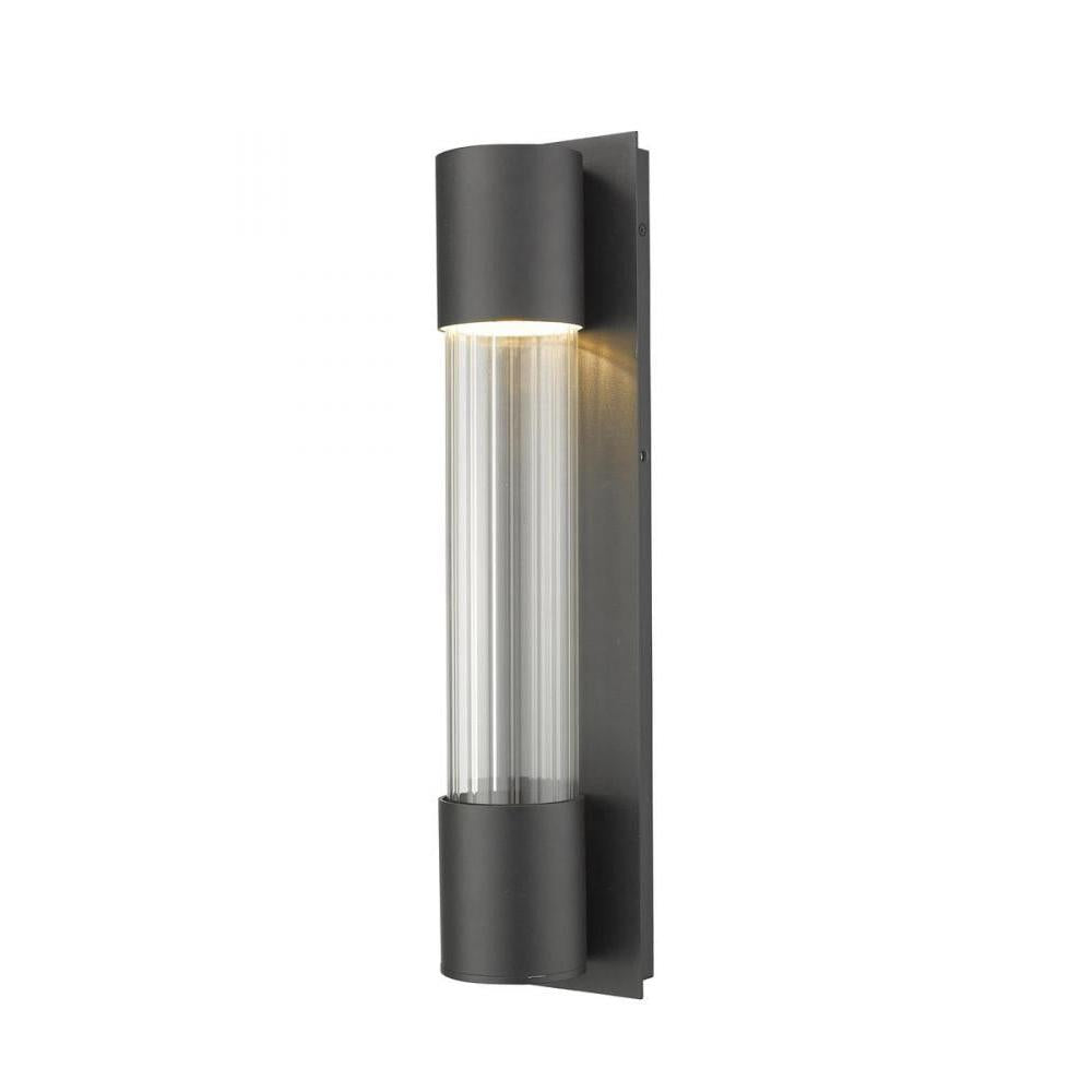 1 Light Outdoor Wall Light-Clear Optic Glass