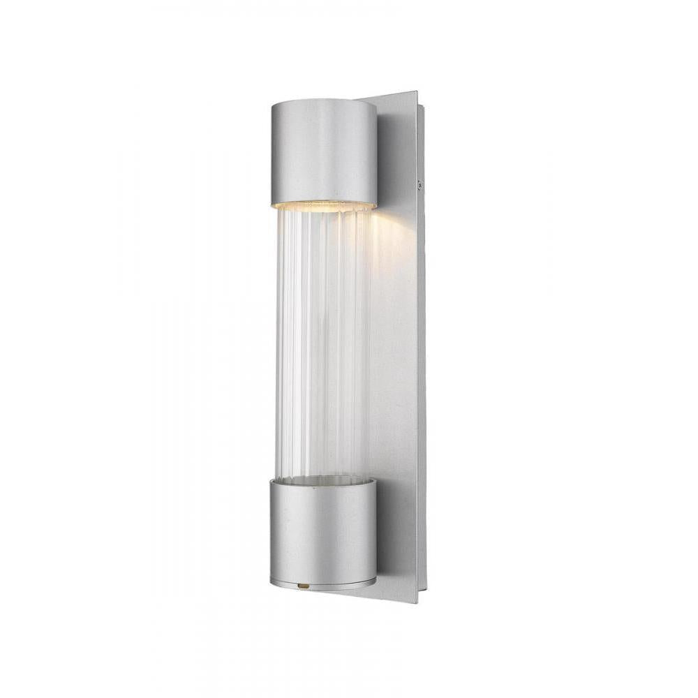 1 Light Outdoor Wall Light-Clear Optic Glass