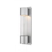 1 Light Outdoor Wall Light-Clear Optic Glass