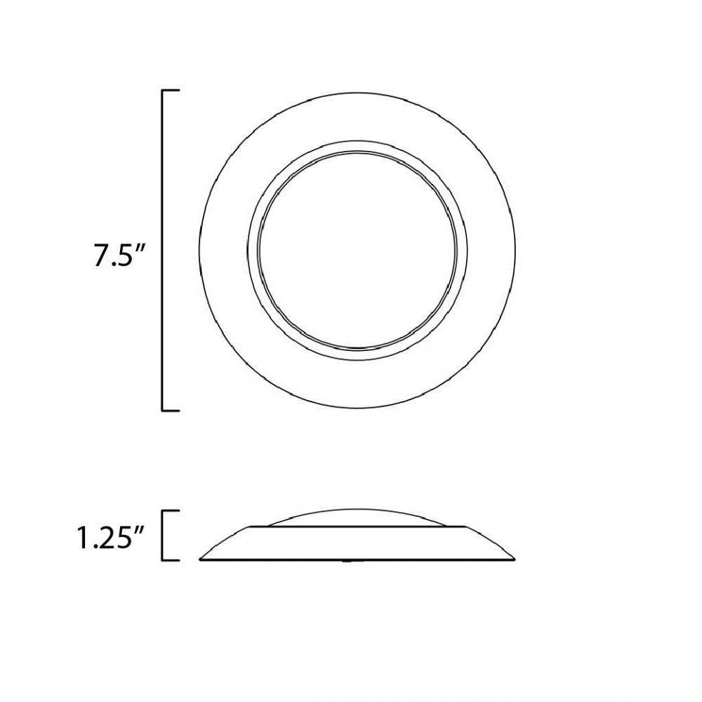 Maxim Lighting DIVERSE 57613WTBZ Flush Mount Traditional - Bronze