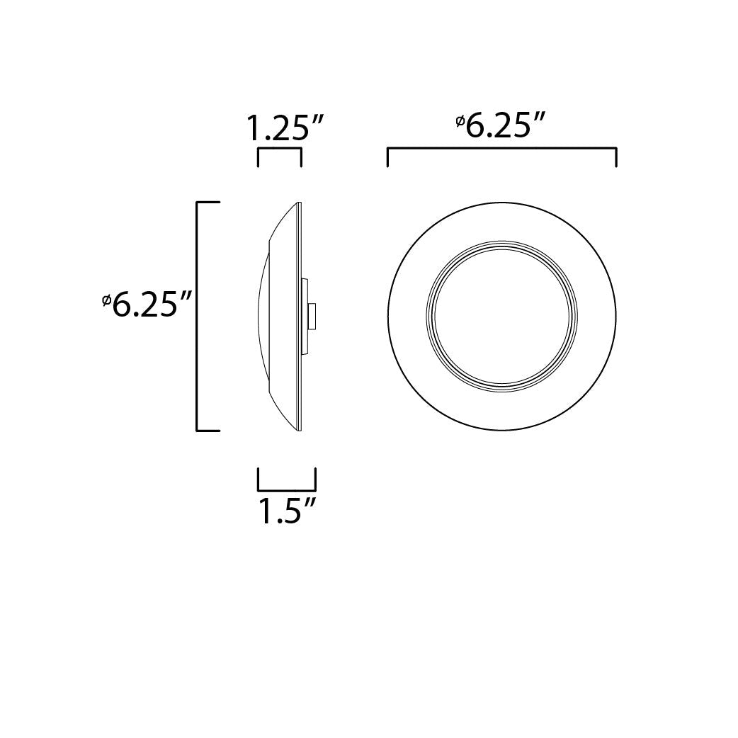 Maxim Lighting DIVERSE 57631WTWT Flush Mount Traditional - White