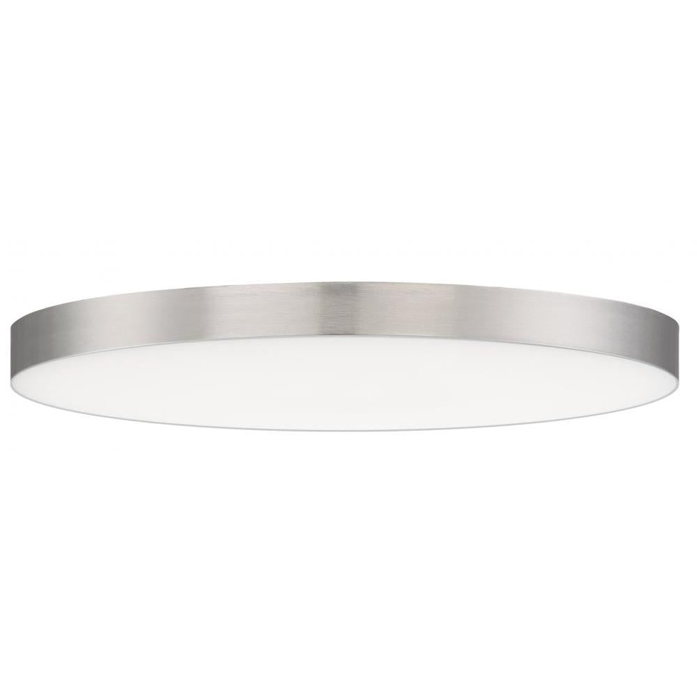 Maxim Lighting 57664WTSN Trim 11 Inch Flush Mount Light – Satin Nickel