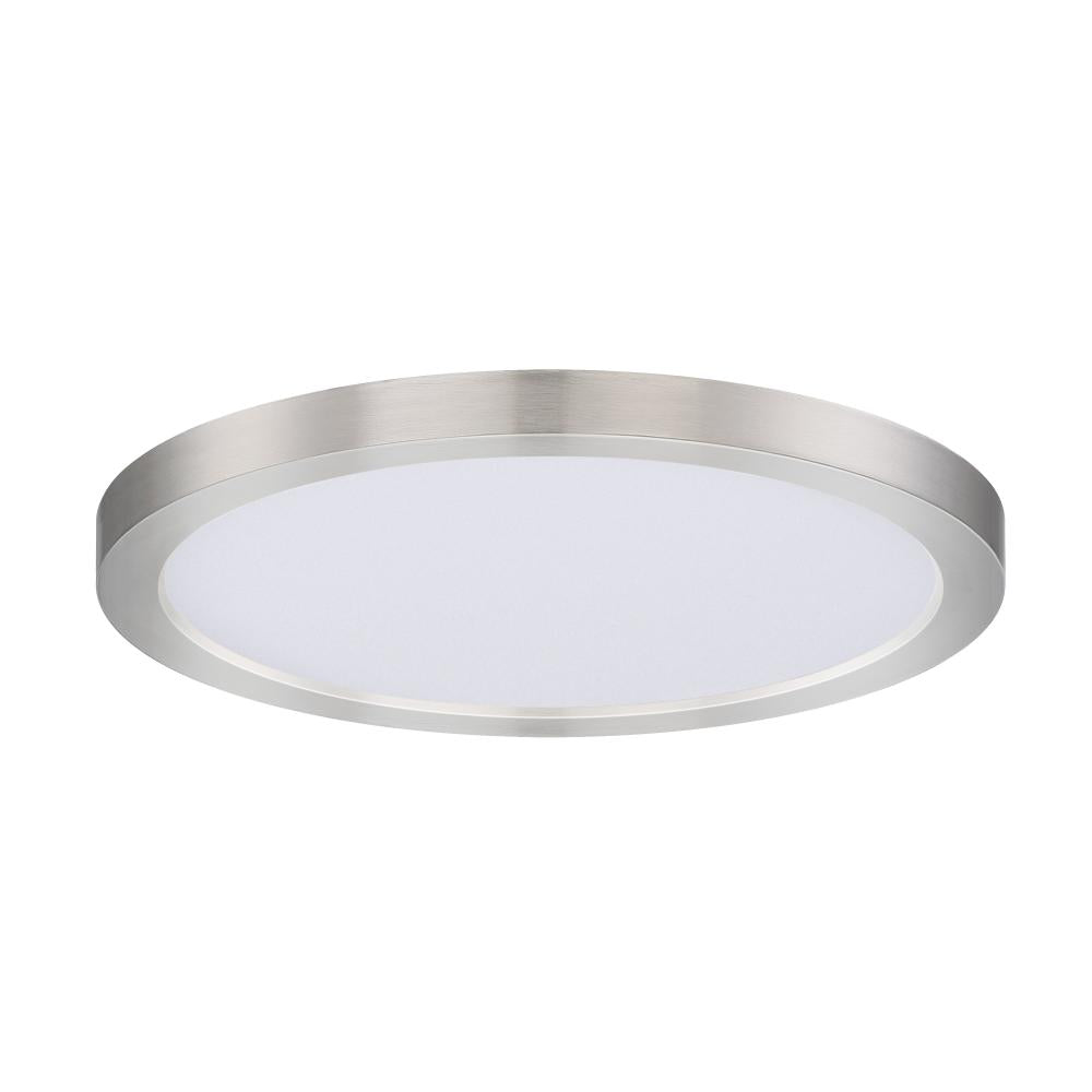 Maxim Lighting 57694WTSN Chip 9 Inch Flush Mount Light – Satin Nickel