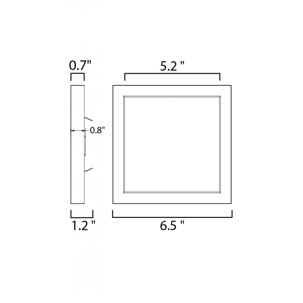 Maxim Lighting CHIP 57697WTBK Flush Mount Transitional - Black