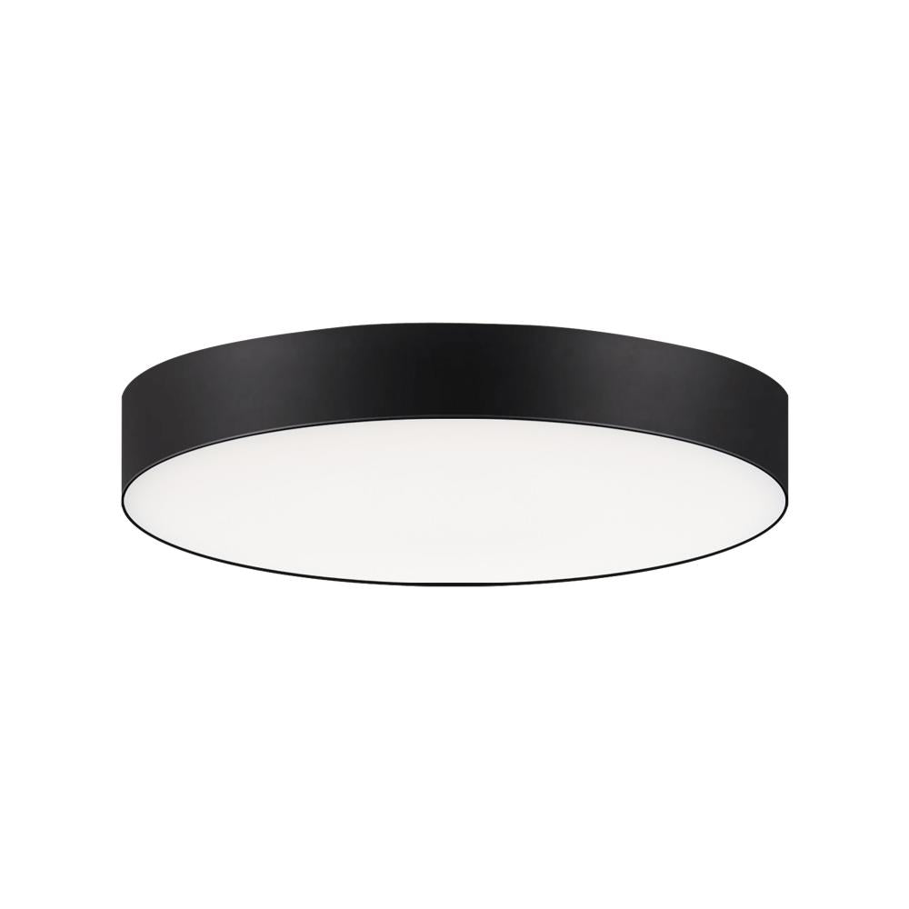 Maxim Lighting 57884WTBK Trim - 0-10 V 9 Inch Flush Mount Light – Black