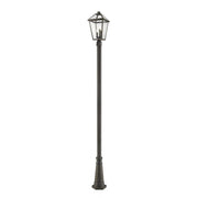 3 Light Outdoor Post Mounted Fixture-Clear Seedy