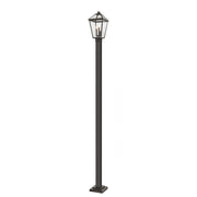 3 Light Outdoor Post Mounted Fixture-Clear Seedy