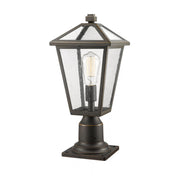 1 Light Outdoor Pier Mounted Fixture-Clear Seedy