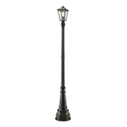 1 Light Outdoor Post Mounted Fixture-Clear Seedy