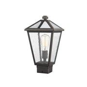 1 Light Outdoor Post Mount Fixture-Clear Seedy