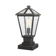 1 Light Outdoor Pier Mounted Fixture-Clear Seedy