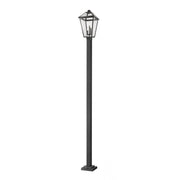 3 Light Outdoor Post Mounted Fixture-Clear Beveled