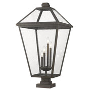 4 Light Outdoor Pier Mounted Fixture-Clear Seedy