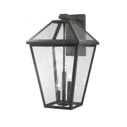 3 Light Outdoor Wall Light-Clear Seedy