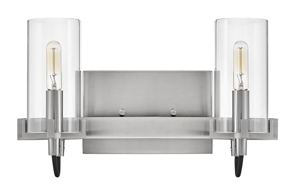 Hinkley Lighting RYDEN 58062BN Bathroom Vanity 2 Light Fixture Transitional - Brushed Nickel (OPEN BOX)