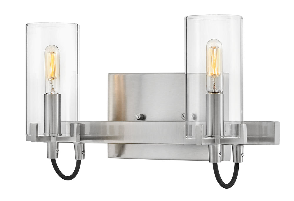 Hinkley Lighting RYDEN 58062BN Bathroom Vanity 2 Light Fixture Transitional - Brushed Nickel (OPEN BOX)