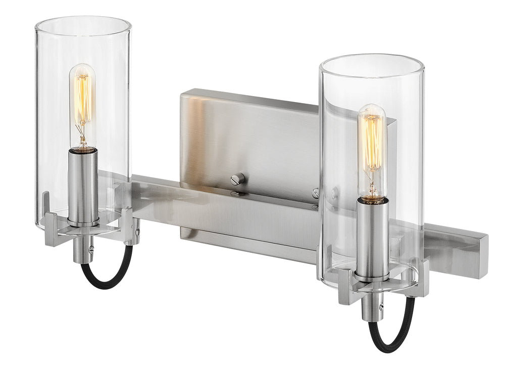 Hinkley Lighting RYDEN 58062BN Bathroom Vanity 2 Light Fixture Transitional - Brushed Nickel (OPEN BOX)