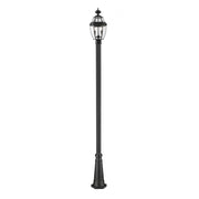 2 Light Outdoor Post Mounted Fixture-Clear Beveled