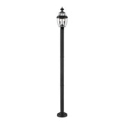 2 Light Outdoor Post Mounted Fixture-Clear Beveled