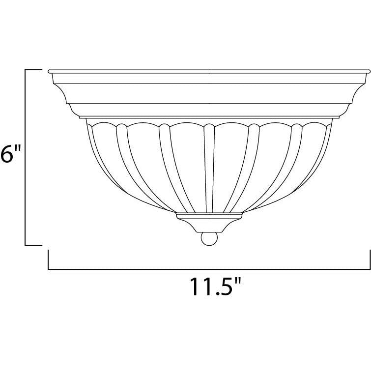 Maxim Lighting ESSENTIALS - 583X 5830FTSN Flush Mount Contemporary - Nickel