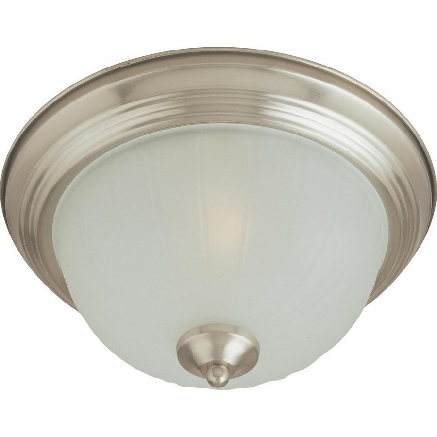 Maxim Lighting 5830FTSN Essentials 11.5 Inch Flush Mount Light – Satin Nickel