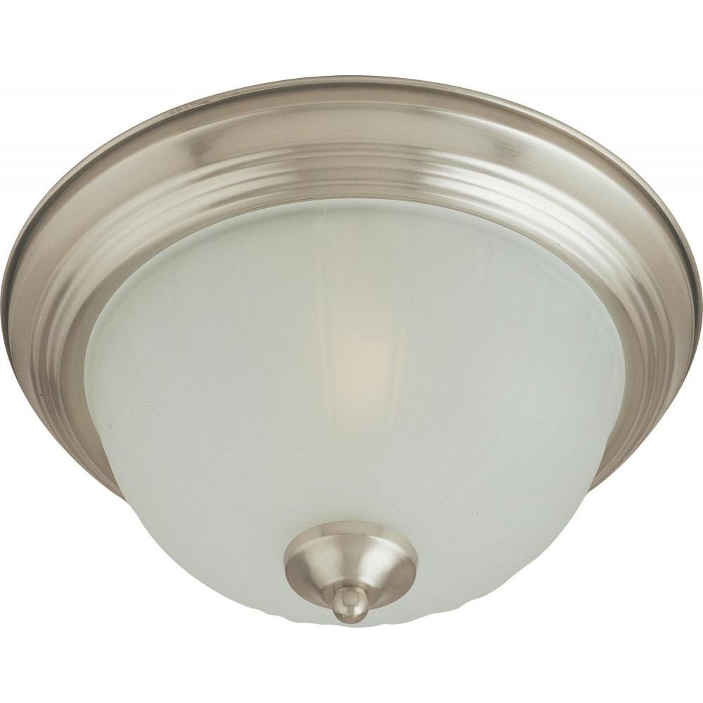 Maxim Lighting 5831FTSN Essentials 13.5 Inch Flush Mount Light – Satin Nickel