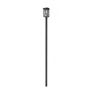 1 Light Outdoor Post Mount Fixture-Clear Seedy
