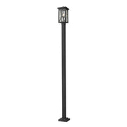 1 Light Outdoor Post Mounted Fixture-Clear Seedy