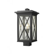 1 Light Outdoor Post Mount Fixture-Clear Seedy