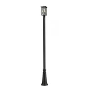 1 Light Outdoor Post Mounted Fixture-Clear Seedy