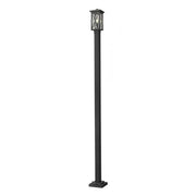 1 Light Outdoor Post Mounted Fixture-Clear Seedy