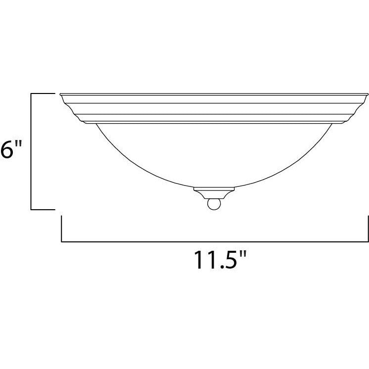 Maxim Lighting ESSENTIALS - 584X 5840MROI Flush Mount Contemporary - Bronze