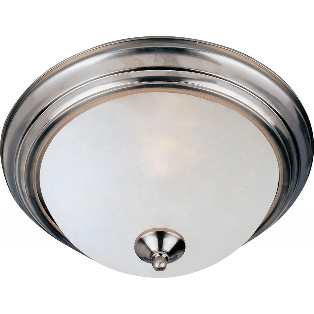 Maxim Lighting 5840FTSN Essentials 11.5 Inch Flush Mount Light – Satin Nickel