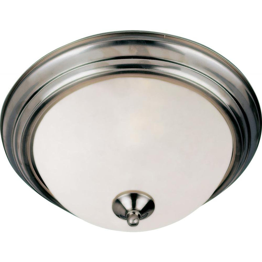 Maxim Lighting 5841FTSN Essentials 13.5 Inch Flush Mount Light – Satin Nickel