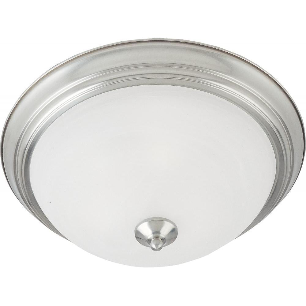 Maxim Lighting 5841MRSN Essentials 13.5 Inch Flush Mount Light – Satin Nickel