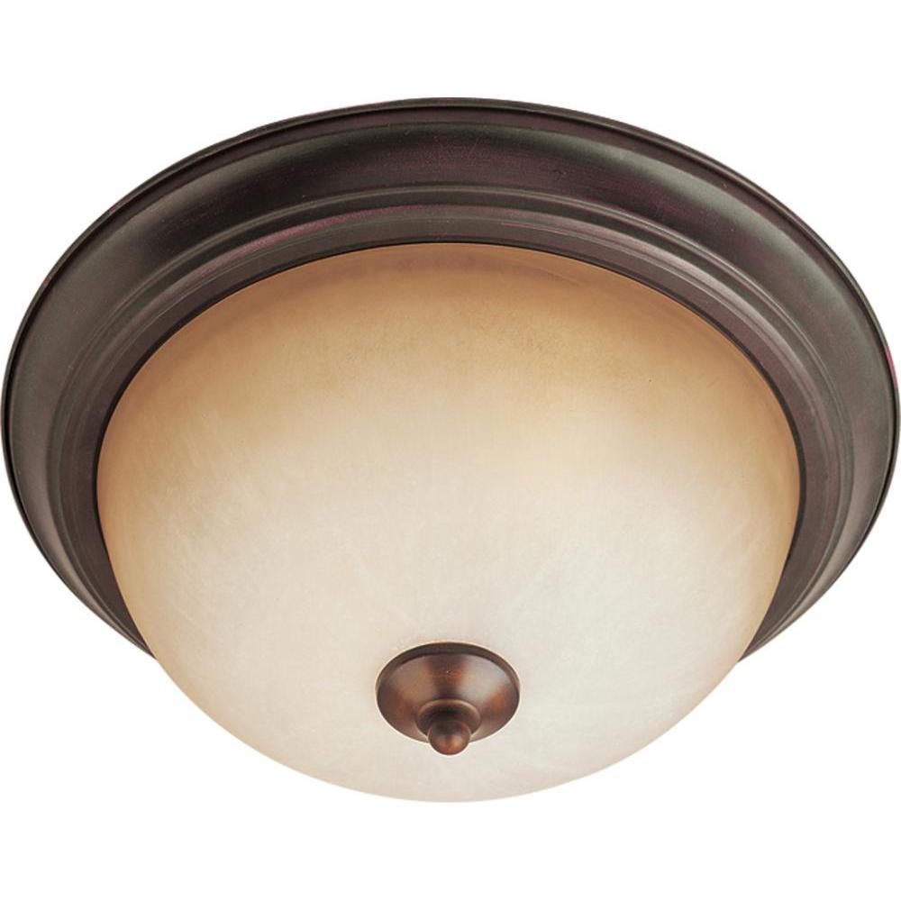 Maxim Lighting 5841WSOI Essentials 13.5 Inch Flush Mount Light – Oil Rubbed Bronze