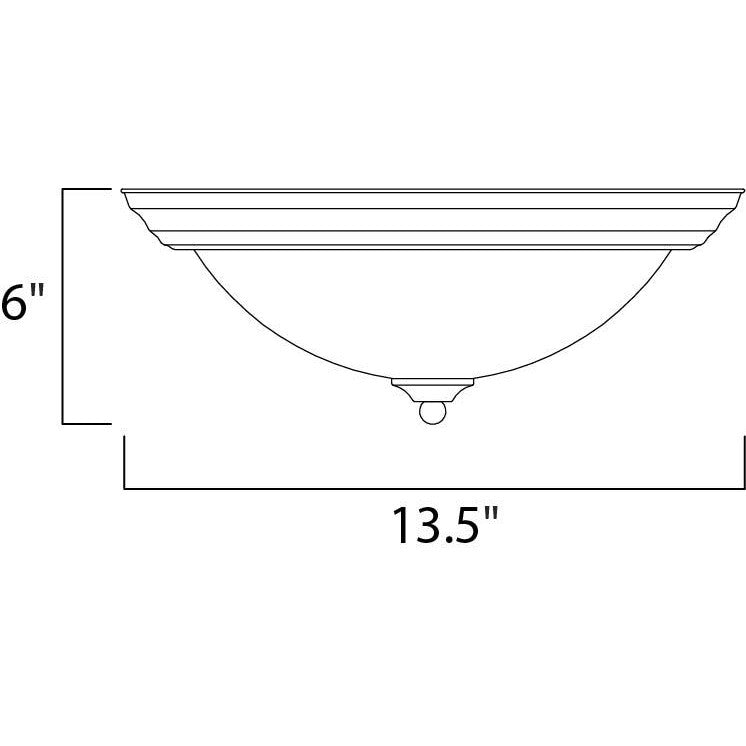 Maxim Lighting ESSENTIALS - 584X 5841FTSN Flush Mount Contemporary - Nickel