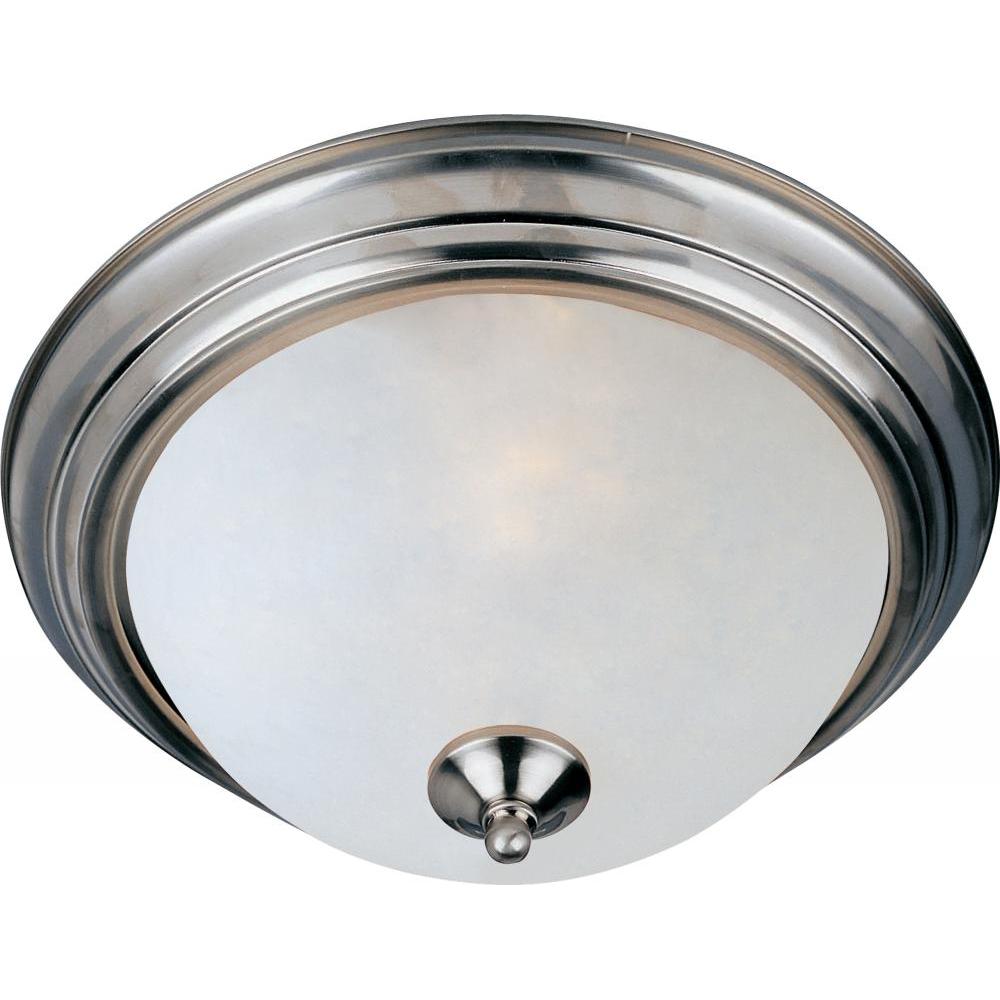 Maxim Lighting 5842FTSN Essentials 15.5 Inch Flush Mount Light – Satin Nickel