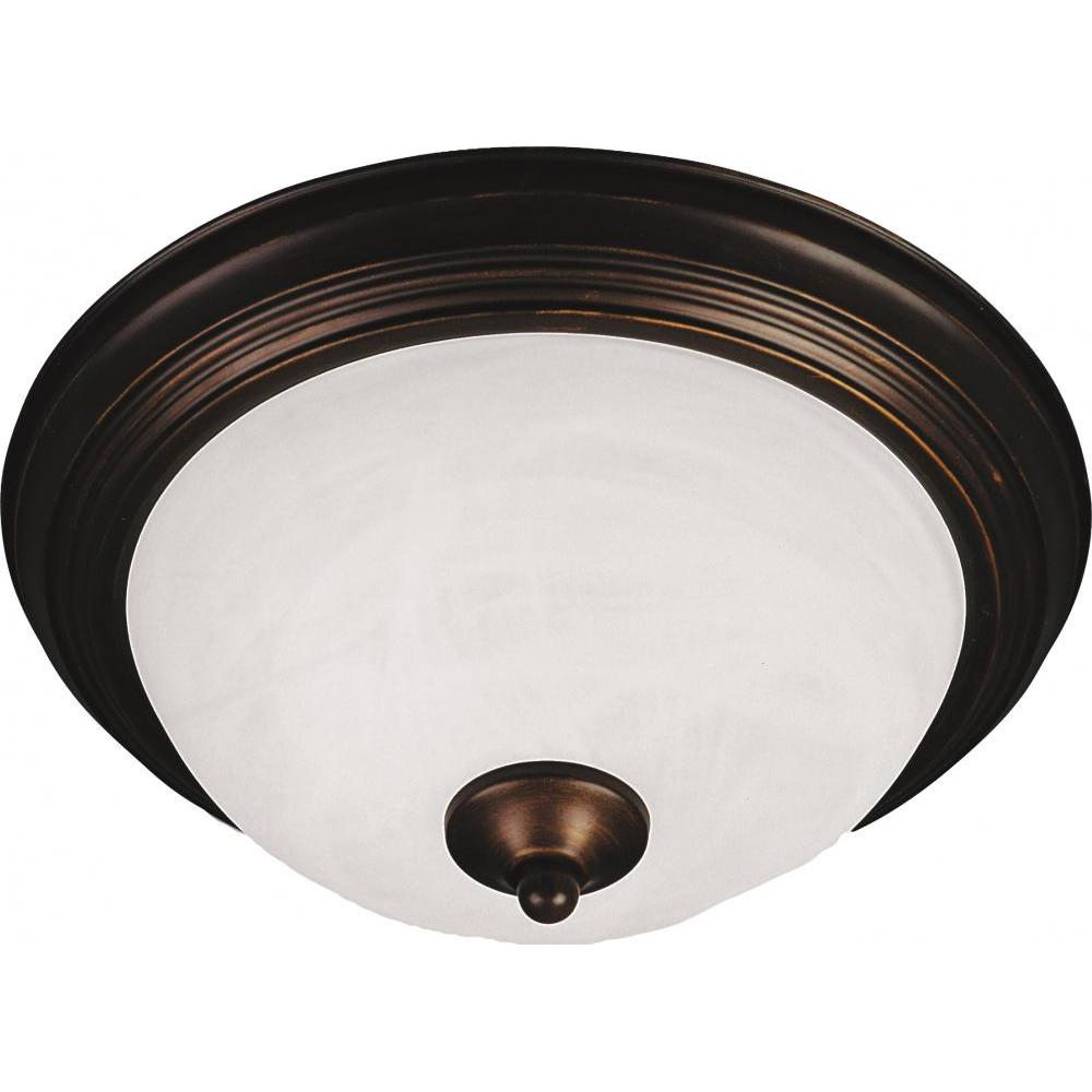 Maxim Lighting 5842MROI Essentials 15.5 Inch Flush Mount Light – Oil Rubbed Bronze