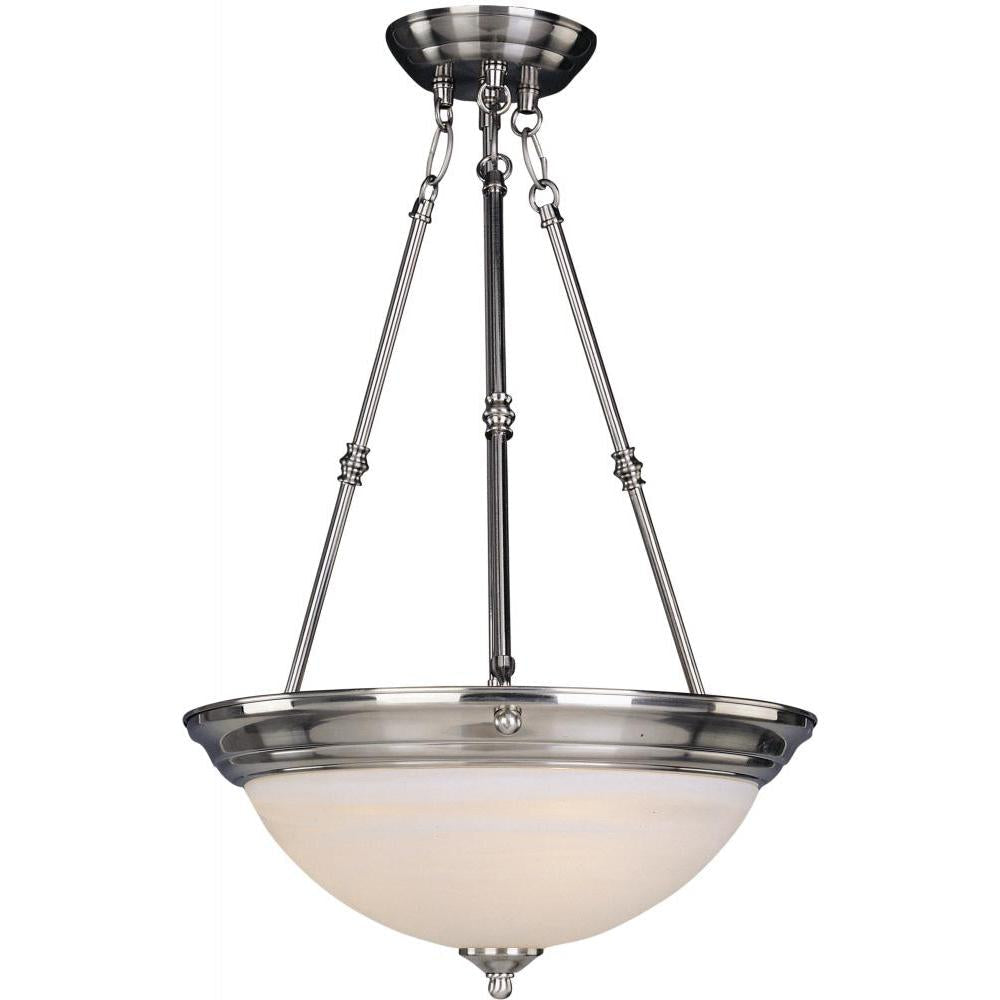 Maxim Lighting 5846MRSN Essentials 20 Inch Invert Bowl Pendant – Satin Nickel