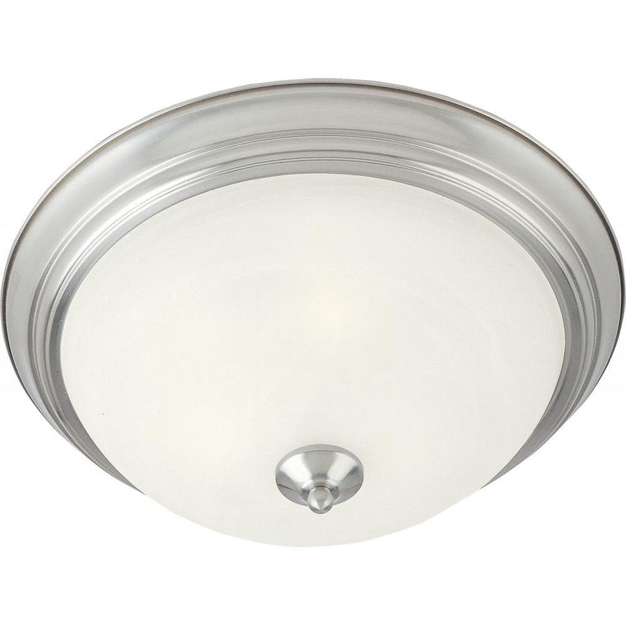 Maxim Lighting 5849MRSN Essentials 11.5 Inch Flush Mount Light – Satin Nickel