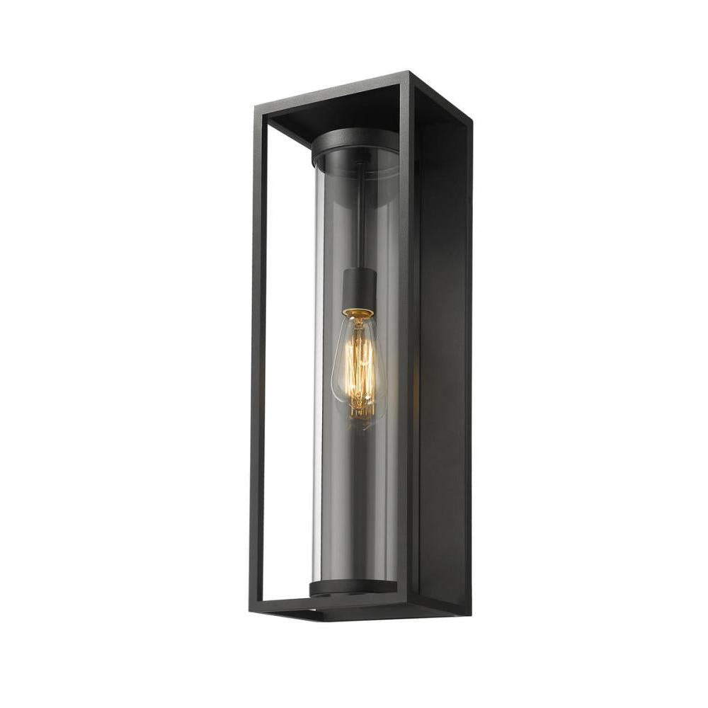 1 Light Outdoor Wall Light-Clear