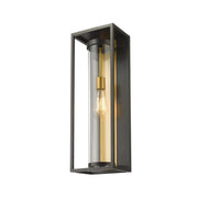 1 Light Outdoor Wall Light-Clear