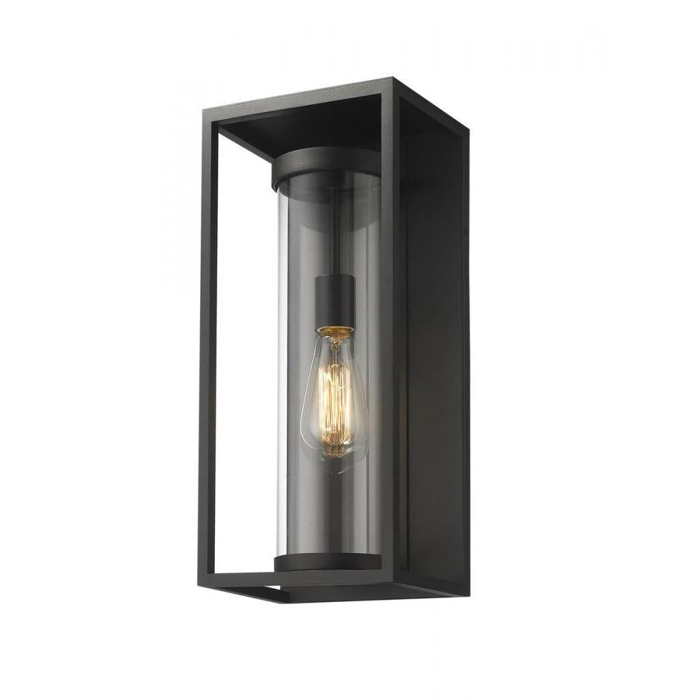 1 Light Outdoor Wall Light-Clear
