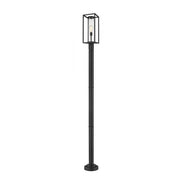 1 Light Outdoor Post Mounted Fixture-Clear
