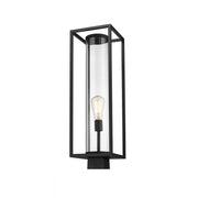 1 Light Outdoor Post Mount Fixture-Clear