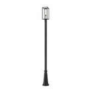 1 Light Outdoor Post Mounted Fixture-Clear